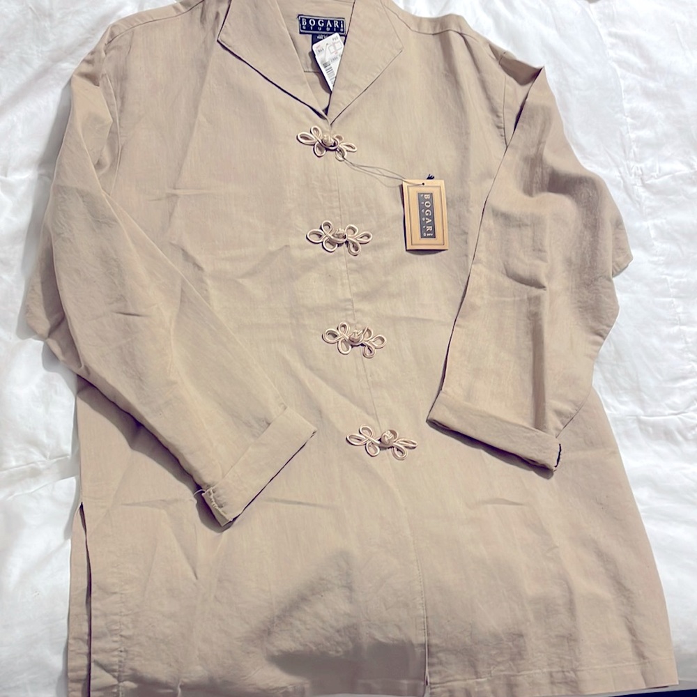 NWT - Bihari Studio - Tan Blouse - Medium
